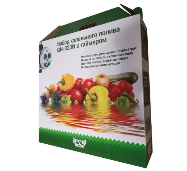 Набор для капельного полива GreenHelper GN-023N с таймером на 64 растения